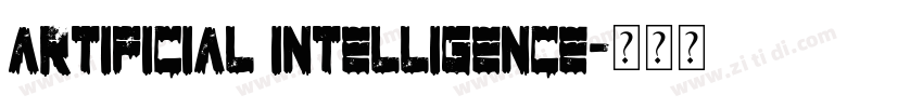 Artificial intelligence字体转换